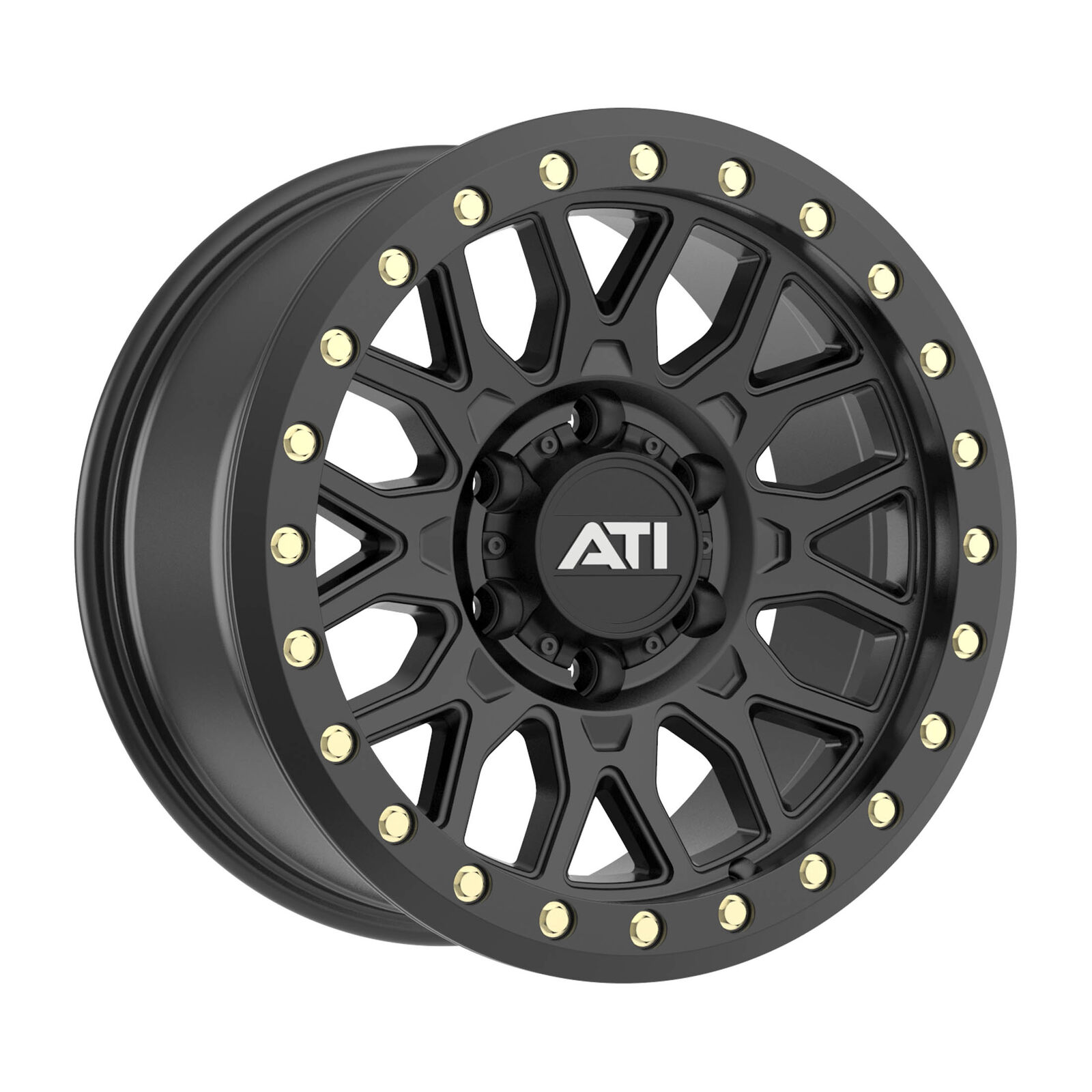 AT-01 17X8.5 HYBRID BEADLOCK WHEEL - BLACK (5X150)