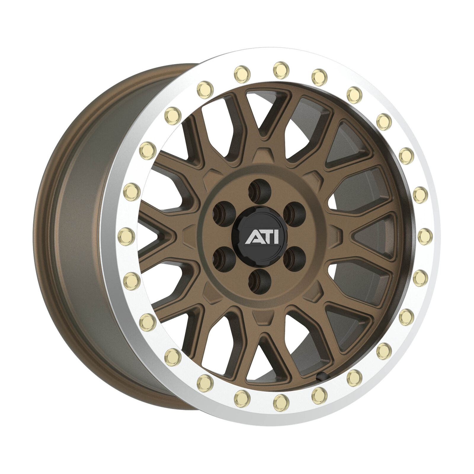 AT-01 17X8.5 HYBRID BEADLOCK WHEEL - BRONZE (6X114.3)