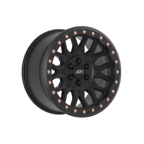 AT-01 17X8.5 HYBRID BEADLOCK WHEEL - BLACK (5X150)