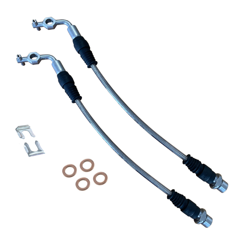 ATI BRAIDED BRAKE LINES - FRONT CALIPER - TOYOTA LANDCRUISER 76 78 79 SERIES