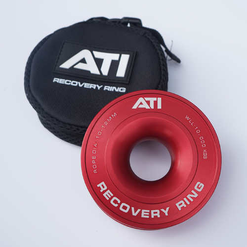 ATI 10,000KG ALLOY RECOVERY RING - RED