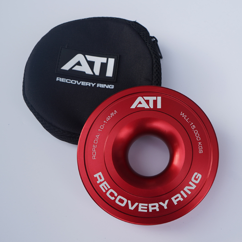 ATI 15,000KG ALLOY RECOVERY RING - RED